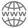 symbol of WWW with a globe in the background